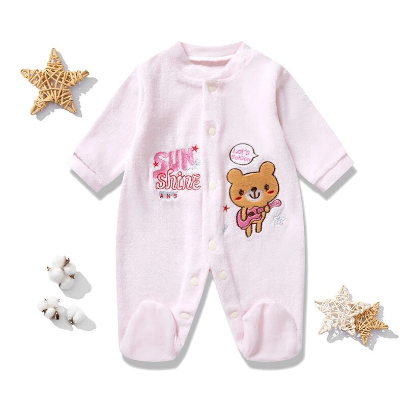 2022-es vadonatúj újszülött ruhák nadrág fiúk lányok bodyk baba lábbelik Homedress Pijama Soild Lovely jumpsuit 0-9 hónapos baba