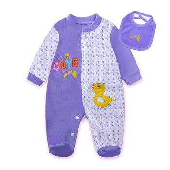 Baby One-Piece 2022 Now Suit Дрехи за новородени Бебешки зимни памучни дрехи с дълги ръкави за момиченце Boneless Rompers за малко дете Пролетни дрехи