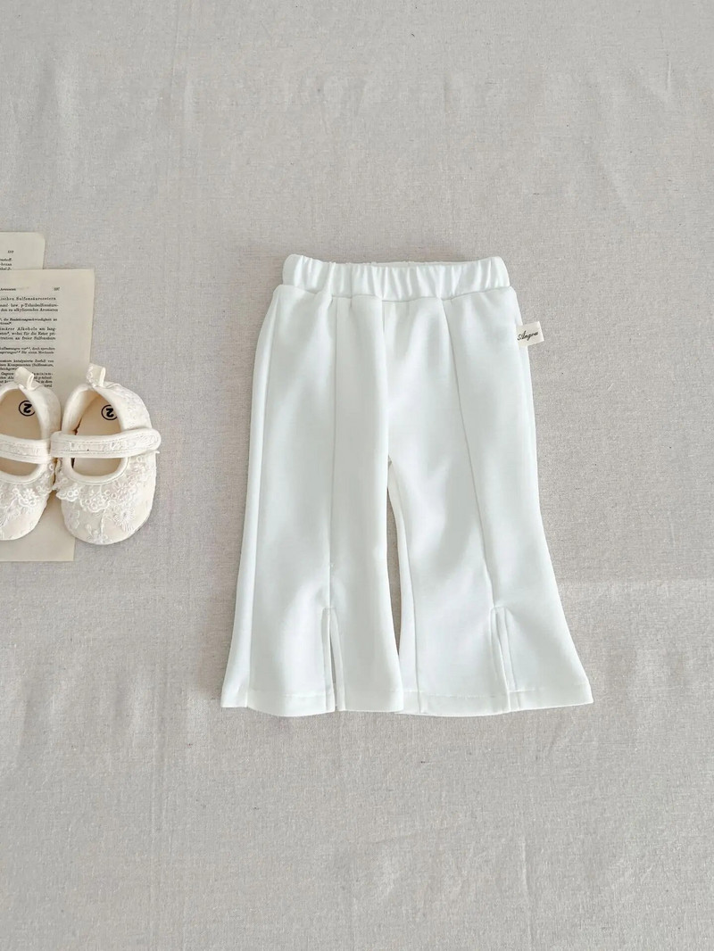 Őszi ruhák Újszülött Szilárd Egyszerű Leggings Lány Baba Alkalmi pamut csizma Kivágott Gyerekek Laza szabadtéri divat nadrágok gyerek nadrágok