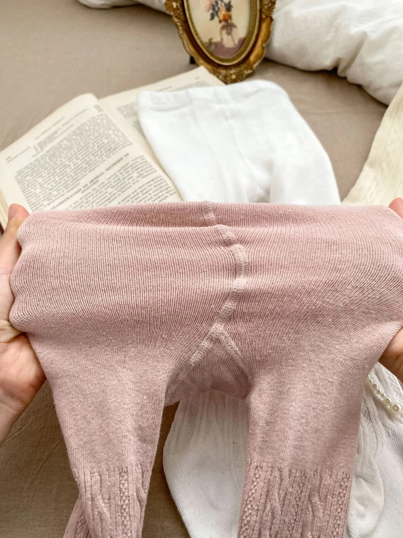 Őszi kisgyermek lány tömör harisnyanadrág baba divat masni leggings csecsemő alkalmi nadrágok gyerekeknek csavart harisnyák nadrágok gyerekruhák