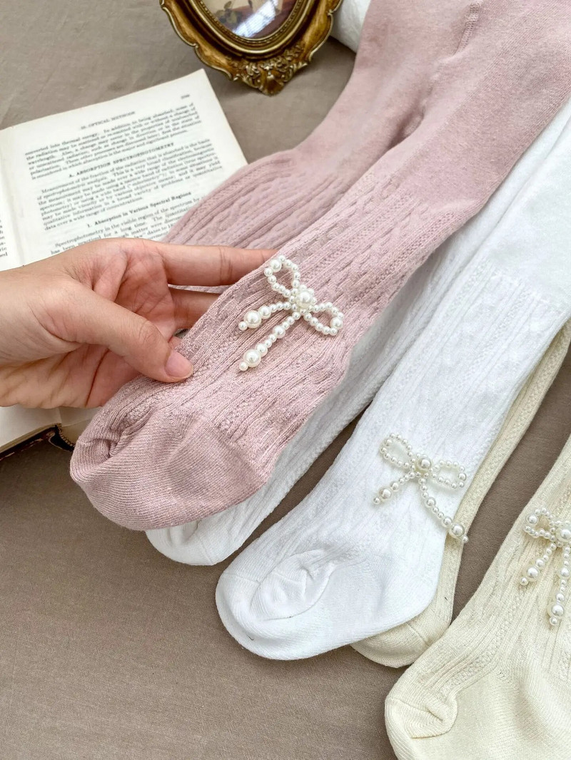 Őszi kisgyermek lány tömör harisnyanadrág baba divat masni leggings csecsemő alkalmi nadrágok gyerekeknek csavart harisnyák nadrágok gyerekruhák