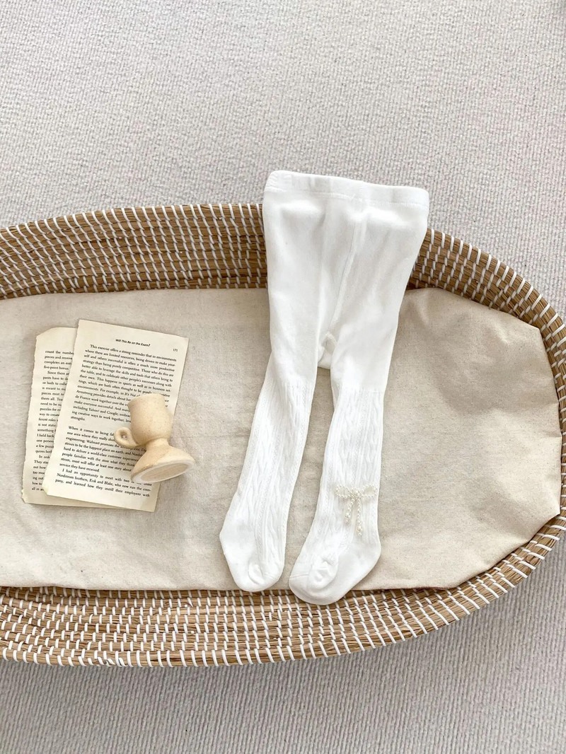 Őszi kisgyermek lány tömör harisnyanadrág baba divat masni leggings csecsemő alkalmi nadrágok gyerekeknek csavart harisnyák nadrágok gyerekruhák