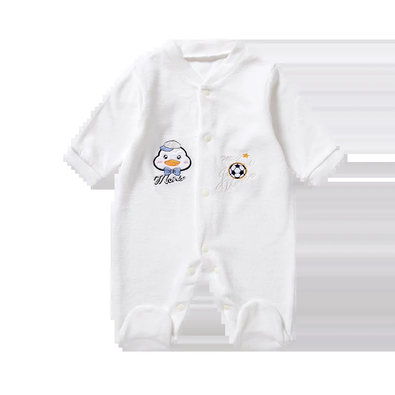 Babanadrág egyrészes bodyk újszülött baba lábbelik Rajzfilm mintás Soild jumpsuit melles babaruhák 0-9 hónapos kisgyermeknek