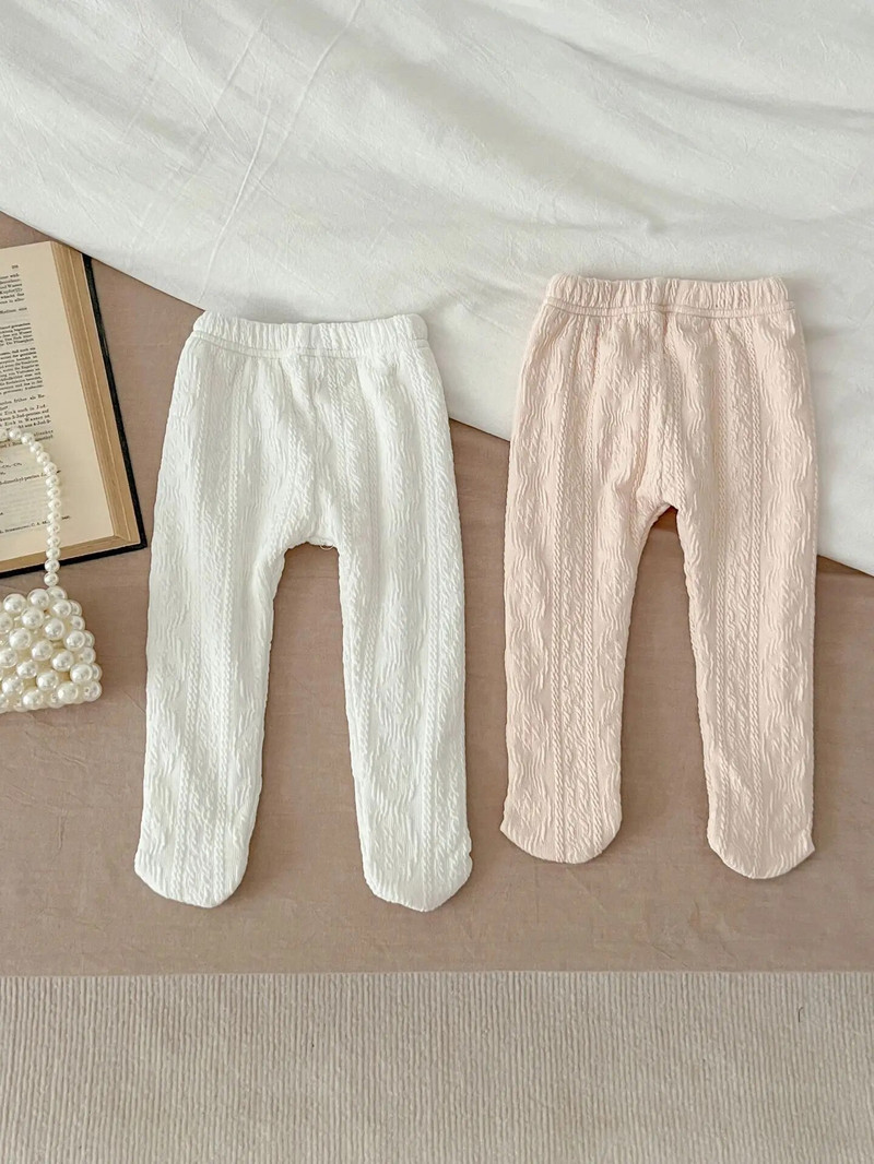 Φθινοπωρινό χειμωνιάτικο κορίτσι Βρεφικό Fleece Ζεστό καλσόν Νεογέννητο λουλούδι μασίφ κολάν μωρό βαμβακερό παντελόνι Casuak Παιδικό παντελόνι μόδας