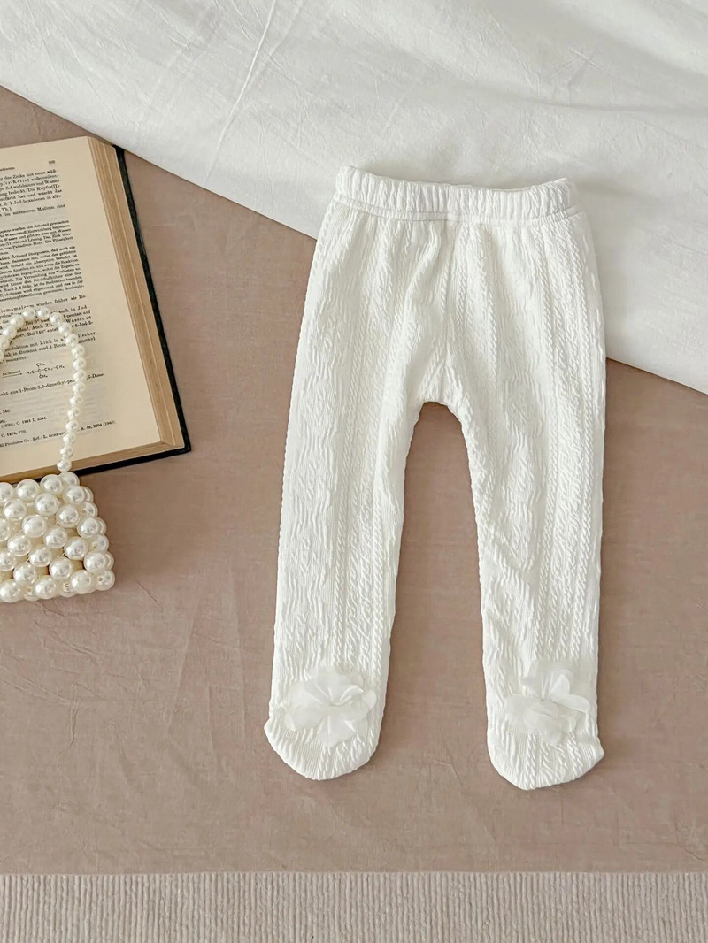 Φθινοπωρινό χειμωνιάτικο κορίτσι Βρεφικό Fleece Ζεστό καλσόν Νεογέννητο λουλούδι μασίφ κολάν μωρό βαμβακερό παντελόνι Casuak Παιδικό παντελόνι μόδας