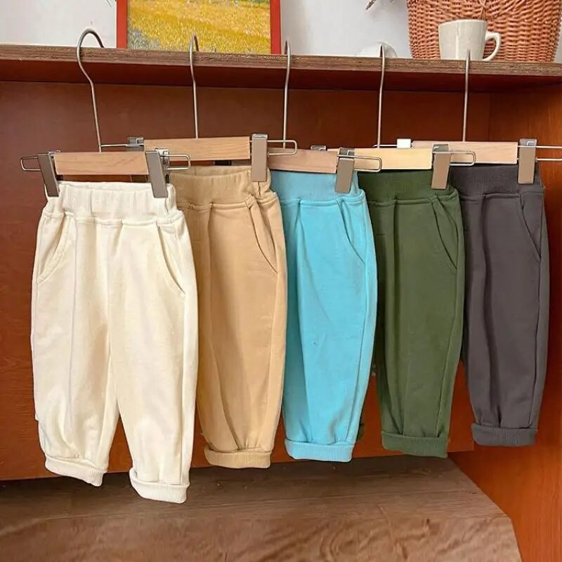 Φθινόπωρο Χειμώνας Παιδικό Κέντημα Μόδα Φούτερ Κορίτσι Βρεφικό Βαμβακερό Casual Παντελόνι Αγόρι Βρεφικό Μασίφ Χοντρό Παντελόνι Παιδικά Στολές