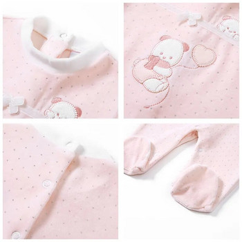 2022 Brand Sweet Strawberry Series Baby Romper Footies Цял гащеризон Дрехи за новородено момиче Костюм за момиченце 0-12M