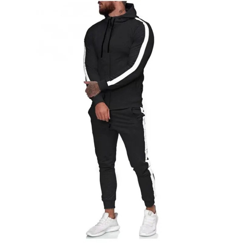 Ανδρικά hoodie+παντελόνι Σετ 2 τεμαχίων Φθινοπωρινή φόρμα τρεξίματος ανδρική φούτερ Αθλητικό σετ γυμναστικής Ανδρικά αθλητικά κοστούμια ανδρική φόρμα με φούτερ