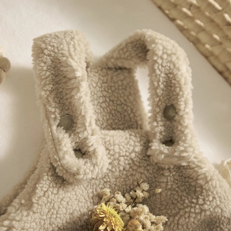 Ma&Baby 0-18M újszülött csecsemő kisfiú lány nadrág meleg plüss overál őszi tavasz baba kombiné aranyos ruha