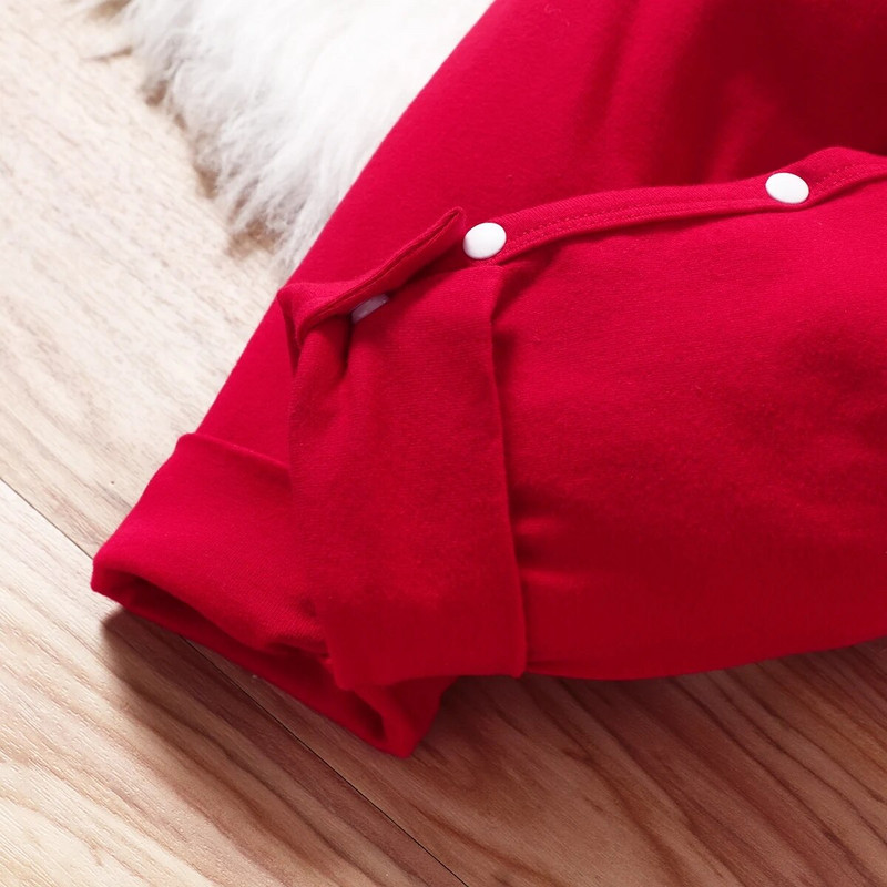 Karácsonyi hóember nyomtatott hosszú ujjú kombiné+kalap fiúknak és lányoknak 0-18M baba őszi és téli kényelmes alkalmi ruházat