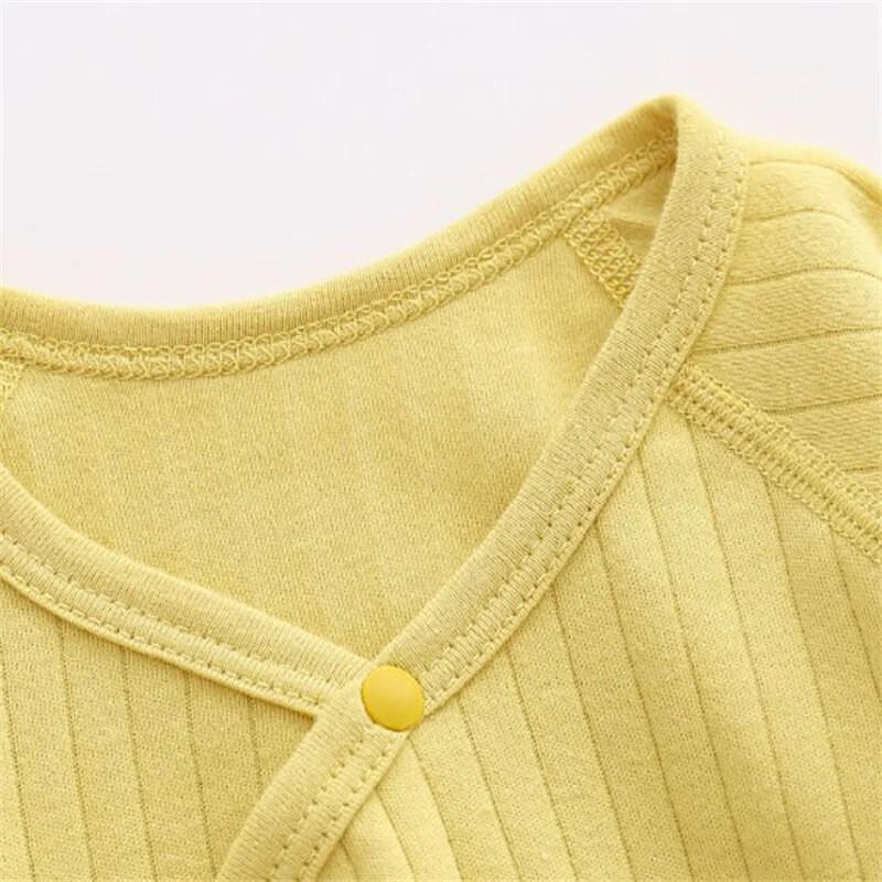 0-6M újszülött nadrág lányoknak tavaszi ősz baba lány fiú kispamut pamut tömör puha csecsemő jumpsuit szárnyas ruhákkal lányoknak