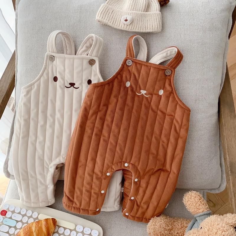 Csecsemő baba téli meleg pántos nadrág belső rétege 0-2 éves korig, újszülött gyerekek bélelt kombinéihoz – hangolja össze az örömcsomagot!