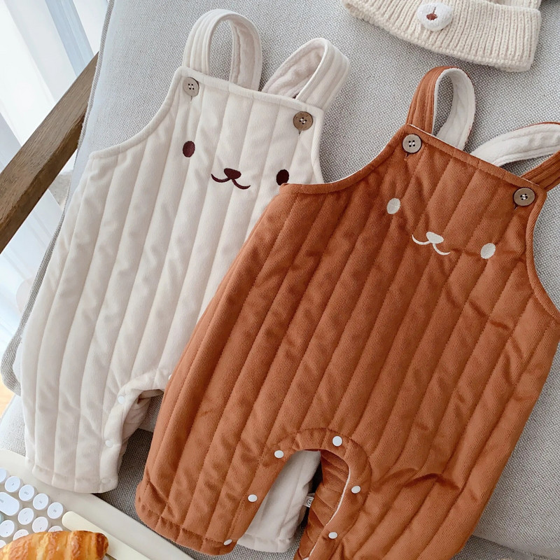 Csecsemő baba téli meleg pántos nadrág belső rétege 0-2 éves korig, újszülött gyerekek bélelt kombinéihoz – hangolja össze az örömcsomagot!