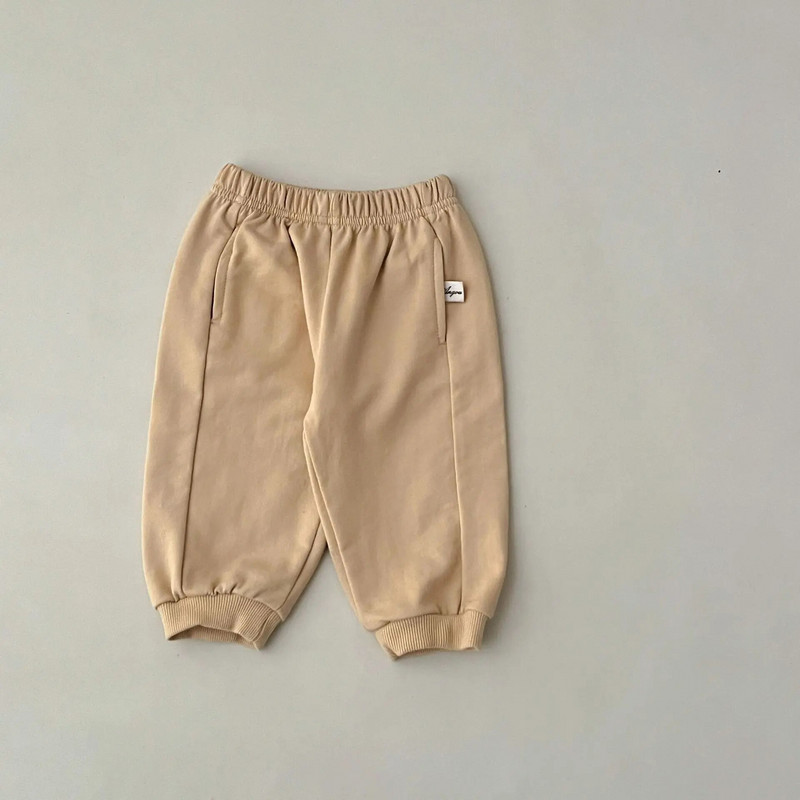 Új őszi téli fiú baba retro melegítőnadrág divat lány gyerekeknek bő, alkalmi ceruzanadrág csecsemő pamut tömör egyszerű nadrág