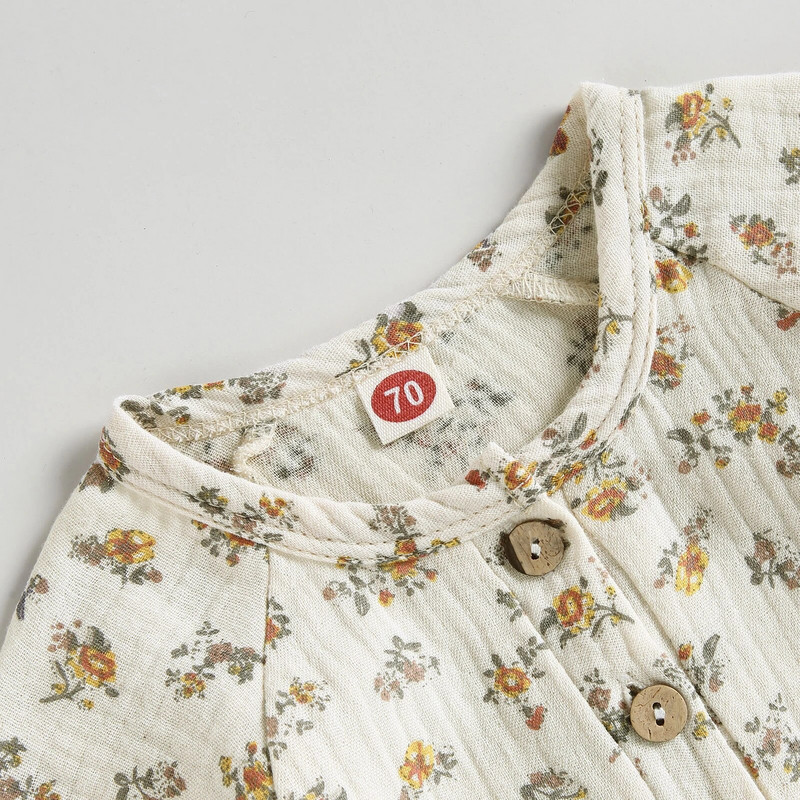 Édes újszülött csecsemő lányoknak virágos kombiné puha, hosszú ujjú, nadrágos kombikok tipegő lányoknak őszi tavaszi ruhák 0-18M