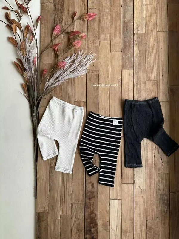 Tavaszi őszi Gyerekfolt Rajzfilm Bordás Leggings Fiú Baba Csíkos Pamut Háziruha Nadrág Lány Csecsemő Masszív alkalmi nadrág