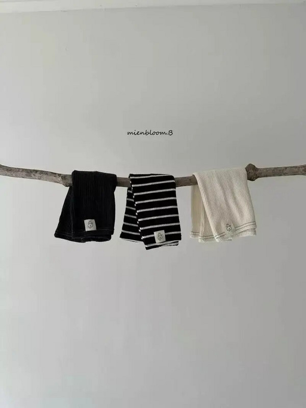 Tavaszi őszi Gyerekfolt Rajzfilm Bordás Leggings Fiú Baba Csíkos Pamut Háziruha Nadrág Lány Csecsemő Masszív alkalmi nadrág