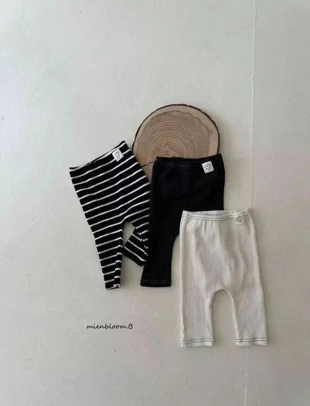 Tavaszi őszi Gyerekfolt Rajzfilm Bordás Leggings Fiú Baba Csíkos Pamut Háziruha Nadrág Lány Csecsemő Masszív alkalmi nadrág