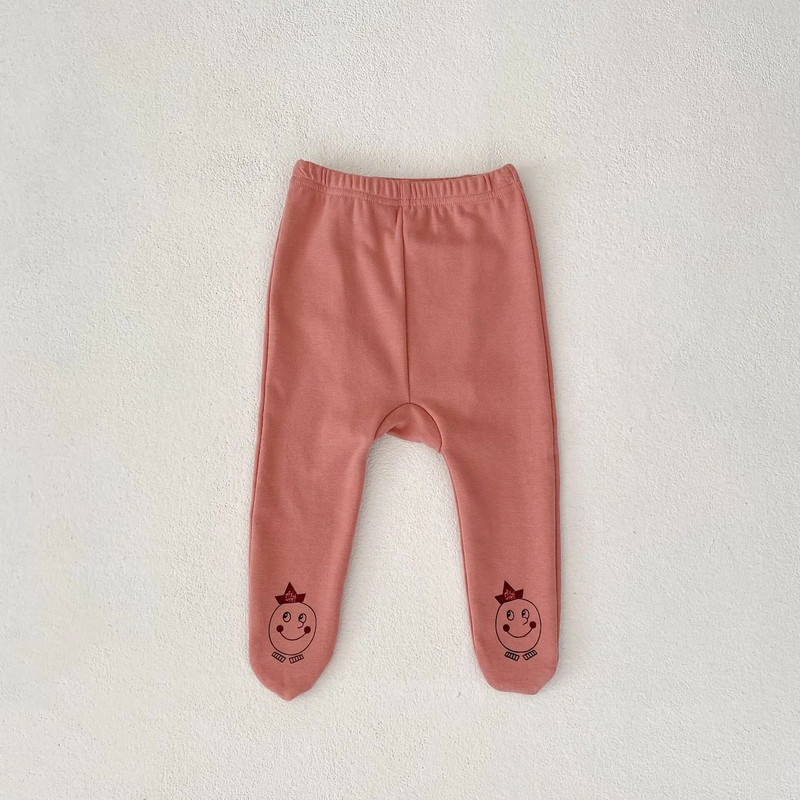 Baba Aranyos Rajzfilm Nyomtatott Leggings Őszi ruházat Lány Csecsemő Alkalmi nadrágok Újszülött Tipegő Fiú Pamut divat nadrágok