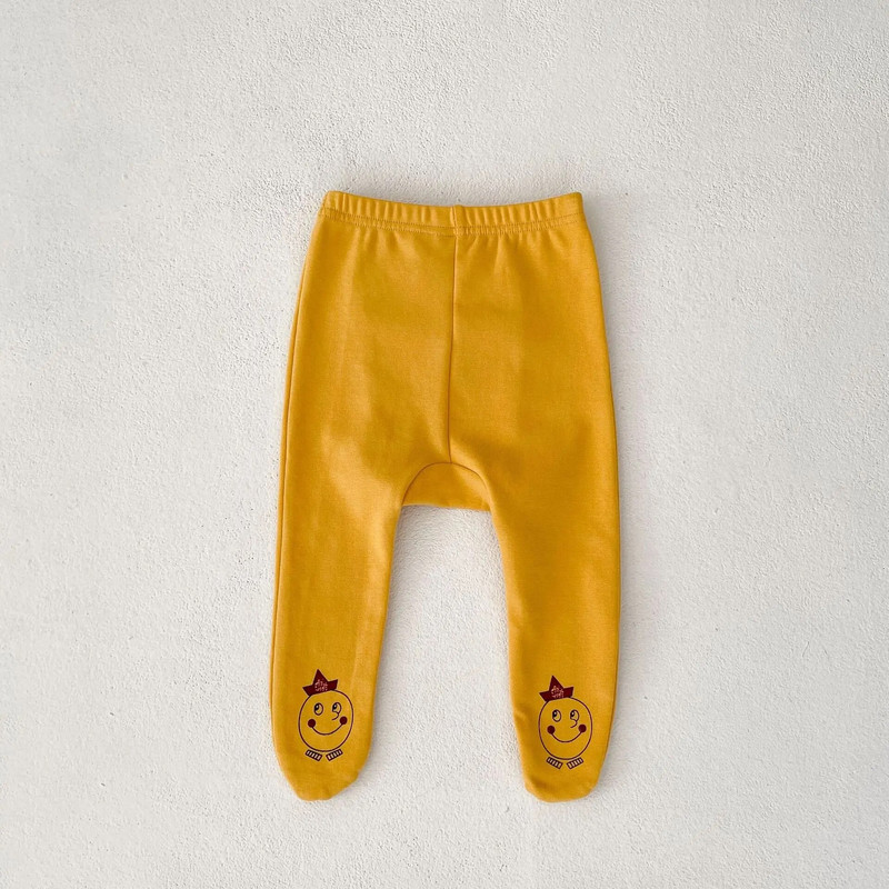 Baba Aranyos Rajzfilm Nyomtatott Leggings Őszi ruházat Lány Csecsemő Alkalmi nadrágok Újszülött Tipegő Fiú Pamut divat nadrágok