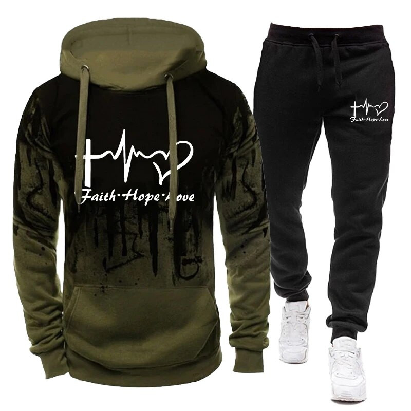 2023 Férfi kapucnis nadrágok pulóver öltöny Alkalmi pulóver ingek pulóverek készletek tréningruha kocogás sport