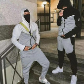 Ανδρική αθλητική φόρμα Thin Tech Fleece Σχεδιαστή Φούτερ Φούτερ σετ δύο τεμαχίων Αθλητική φούτερ με μακρυμάνικο φούτερ για την άνοιξη φθινόπωρο 3XL