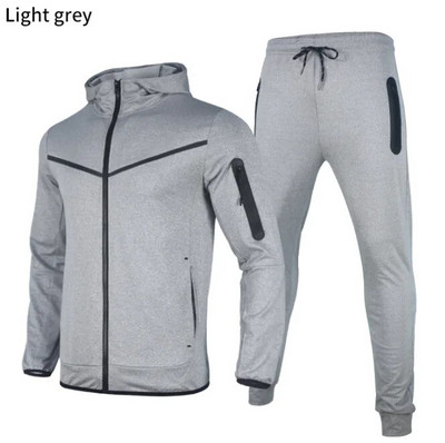Ανδρική αθλητική φόρμα Thin Tech Fleece Σχεδιαστή Φούτερ Φούτερ σετ δύο τεμαχίων Αθλητική φούτερ με μακρυμάνικο φούτερ για την άνοιξη φθινόπωρο 3XL
