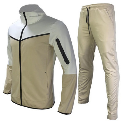 Ανδρική αθλητική φόρμα Thin Tech Fleece Σχεδιαστή Φούτερ Φούτερ σετ δύο τεμαχίων Αθλητική φούτερ με μακρυμάνικο φούτερ για την άνοιξη φθινόπωρο 3XL