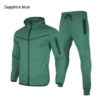 Ανδρική αθλητική φόρμα Thin Tech Fleece Σχεδιαστή Φούτερ Φούτερ σετ δύο τεμαχίων Αθλητική φούτερ με μακρυμάνικο φούτερ για την άνοιξη φθινόπωρο 3XL