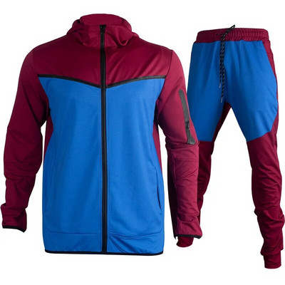 Ανδρική αθλητική φόρμα Thin Tech Fleece Σχεδιαστή Φούτερ Φούτερ σετ δύο τεμαχίων Αθλητική φούτερ με μακρυμάνικο φούτερ για την άνοιξη φθινόπωρο 3XL