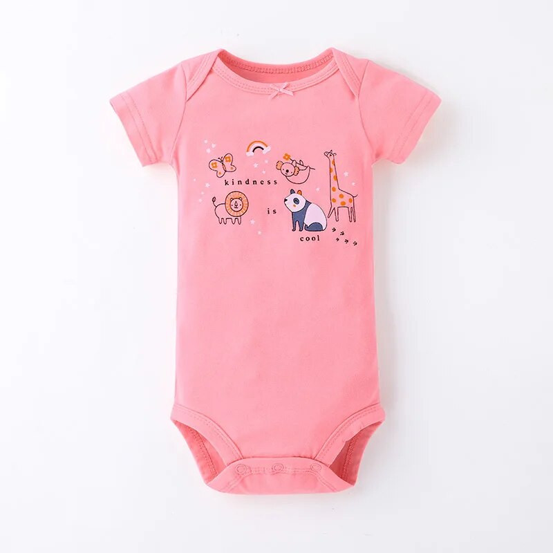 Újszülött csecsemő baba fiú lány ruha szettek Pamut rövid ujjú babaruhák Body + nadrág + nadrág 3 részes öltönyök 0-24 hónapos korig