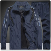 Ανδρική αθλητική φόρμα τρεξίματος Hoodies Casual μπουφάν με φερμουάρ + παντελόνι φούτερ Σετ γυμναστήριο τζόκινγκ αθλητικό κοστούμι έξω από ανδρικά ρούχα