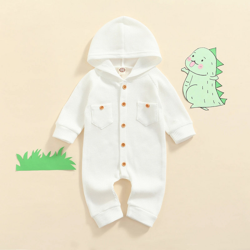 ma&baby 0-24M újszülött kisgyermek kisfiú lány jumpsuit gomb hosszú ujjú kötött nadrág hosszú ujjú őszi tavaszi ruházat