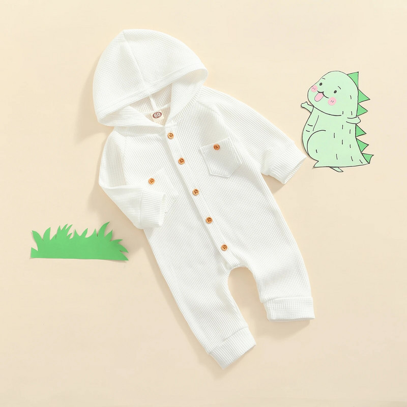ma&baby 0-24M újszülött kisgyermek kisfiú lány jumpsuit gomb hosszú ujjú kötött nadrág hosszú ujjú őszi tavaszi ruházat