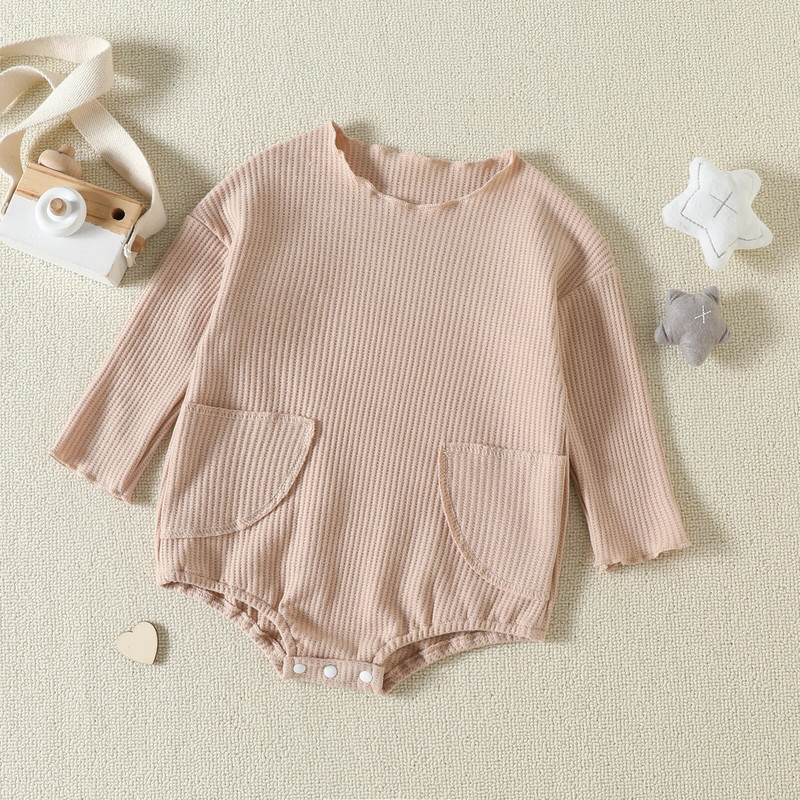 Ma&Baby 0-24M újszülött csecsemő kisfiú kisfiú, hosszú ujjú, vékony kombiné, puha tipegő baba őszi tavaszi ruha