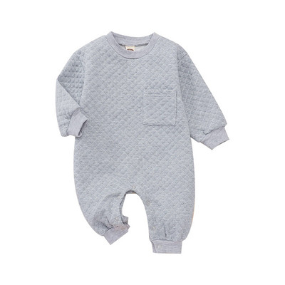 Ma&Baby 0-24M Νεογέννητο αγοράκι Κοριτσάκι Romper Βρεφική φόρμα για νήπιο μακρυμάνικο Ζεστό φθινοπωρινό ανοιξιάτικο