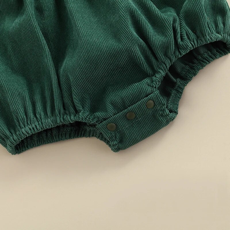 Kislányok Jumpsuits Alkalmi ruhák Ősz Tél Corbársony Patchwork Hosszú ujjú Fodrok Kötött Romper