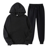 Γυναικεία σετ 2022 Αθλητικά Παντελόνια Hoodie με κουκούλα με μακρυμάνικο γυναικείο κοστούμι δύο τεμαχίων σετ casual fleece γυναικεία φόρμα χειμερινού