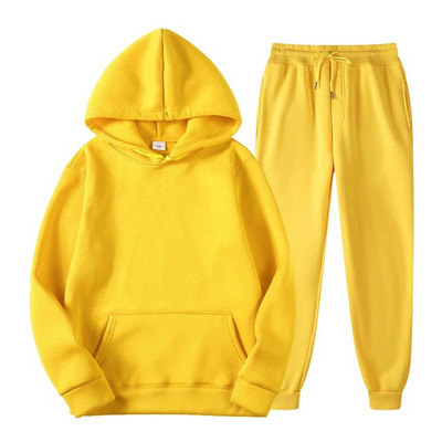 Γυναικεία σετ 2022 Αθλητικά Παντελόνια Hoodie με κουκούλα με μακρυμάνικο γυναικείο κοστούμι δύο τεμαχίων σετ casual fleece γυναικεία φόρμα χειμερινού
