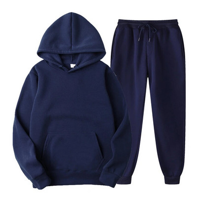 Γυναικεία σετ 2022 Αθλητικά Παντελόνια Hoodie με κουκούλα με μακρυμάνικο γυναικείο κοστούμι δύο τεμαχίων σετ casual fleece γυναικεία φόρμα χειμερινού
