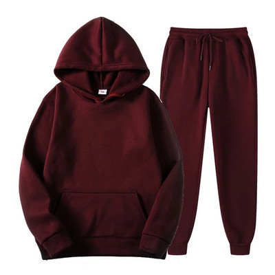 Γυναικεία σετ 2022 Αθλητικά Παντελόνια Hoodie με κουκούλα με μακρυμάνικο γυναικείο κοστούμι δύο τεμαχίων σετ casual fleece γυναικεία φόρμα χειμερινού