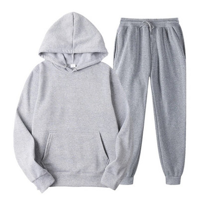 Γυναικεία σετ 2022 Αθλητικά Παντελόνια Hoodie με κουκούλα με μακρυμάνικο γυναικείο κοστούμι δύο τεμαχίων σετ casual fleece γυναικεία φόρμα χειμερινού