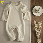 Ma&Baby 0-18M Νήπιο Νεογέννητο Βρέφος Κοριτσάκι Romper Μαλακό Ρούχα Φθινοπωρινή Ανοιξιάτικη Ολόσωμη φόρμα
