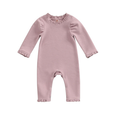 Ma&Baby 0-18M Νήπιο Νεογέννητο Βρέφος Κοριτσάκι Romper Μαλακό Ρούχα Φθινοπωρινή Ανοιξιάτικη Ολόσωμη φόρμα