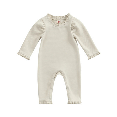 Ma&Baby 0-18M Νήπιο Νεογέννητο Βρέφος Κοριτσάκι Romper Μαλακό Ρούχα Φθινοπωρινή Ανοιξιάτικη Ολόσωμη φόρμα