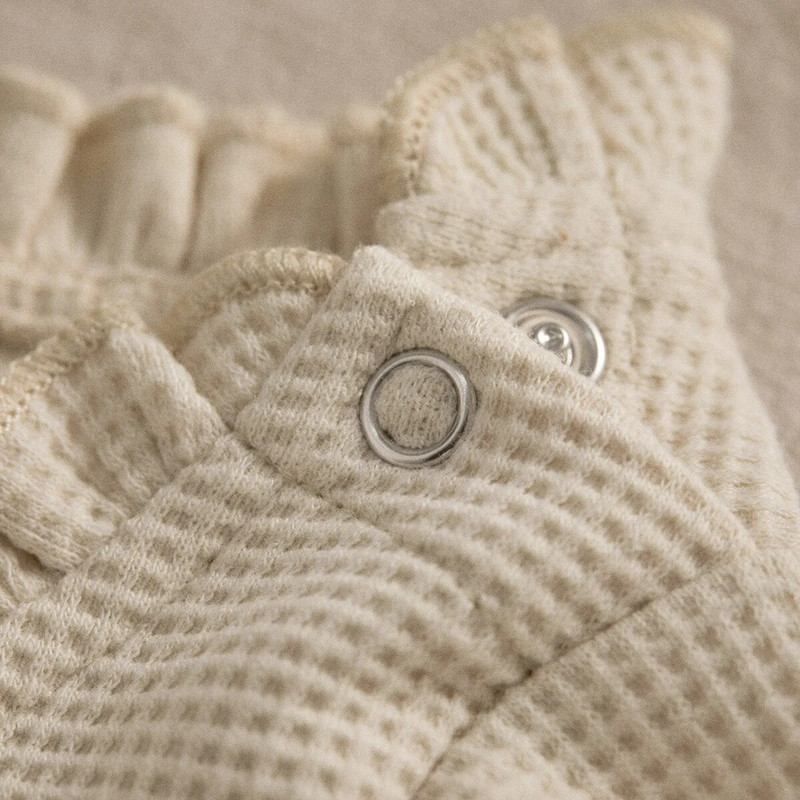 Ma&Baby 0-18M totyogó újszülött csecsemő baba lány nadrág puha ruházat fodros jumpsuit őszi tavaszi játszóruha