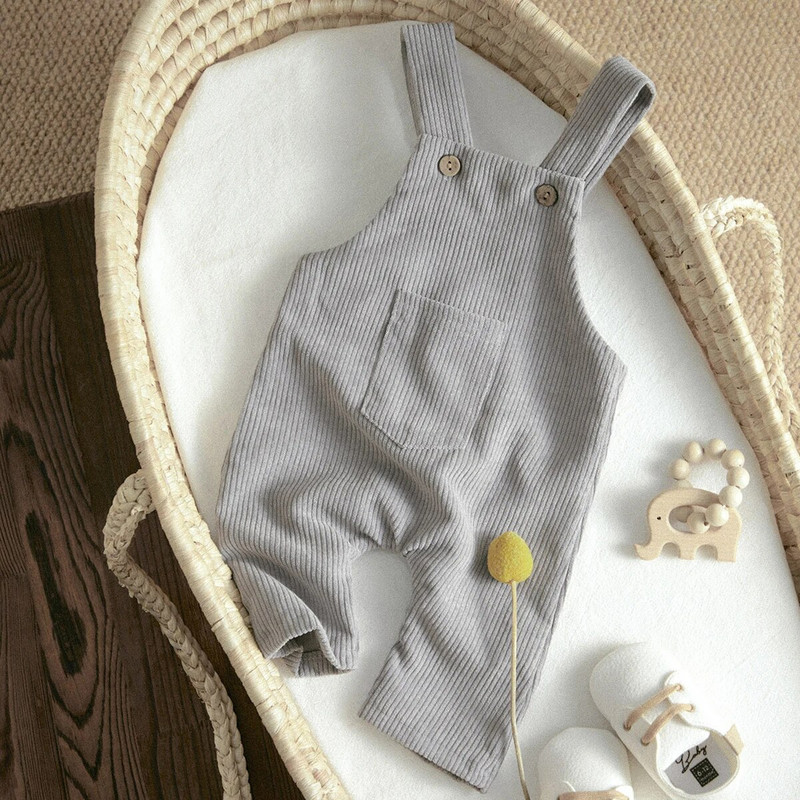 Ma&Baby 0-3 éves kisgyermek csecsemő újszülött csecsemő fiú lány kombinéta overál gombos Vintage ujjatlan nadrág őszi tavaszi ruházat