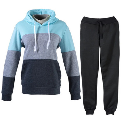 Női kétrészes szett ruhák őszi női tréningruha cipzáras felső és nadrág alkalmi sport ruha téli 2 részes női szett