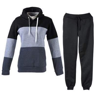 Női kétrészes szett ruhák őszi női tréningruha cipzáras felső és nadrág alkalmi sport ruha téli 2 részes női szett