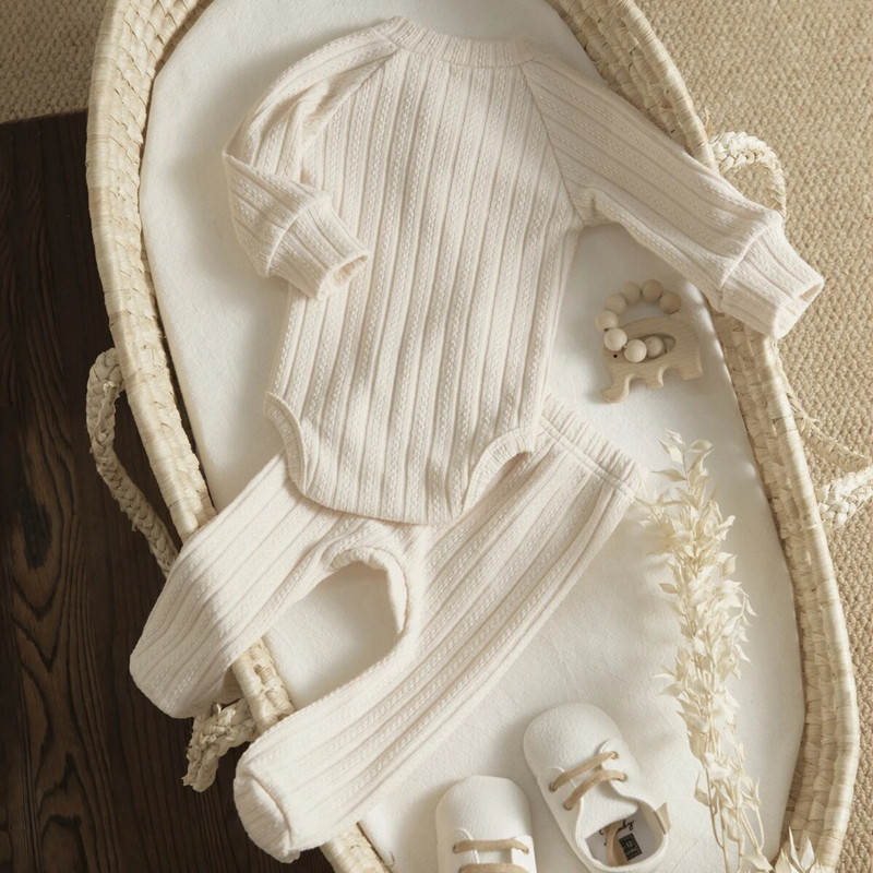 Ma&Baby 0-18M újszülött kisbaba fiú lány ruhakészlet puha gombos hosszú ujjú nadrág lábbeli nadrág őszi tavaszi ruhák